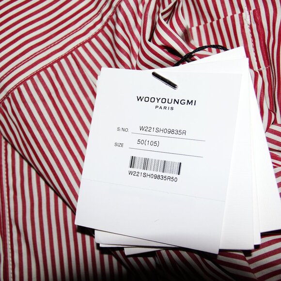 BNWT SS22 WOOYOUNGMI STRIPED SHIRT 50 - Picture 13 of 15